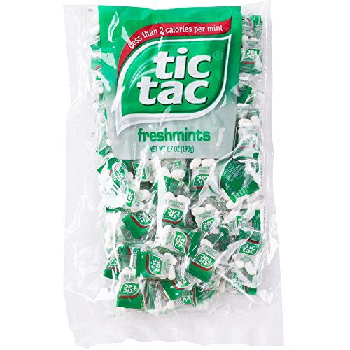 Book Cover tic tac Freshmint Pillow Pack, 100 Count bag (Pack of 3) 300 individually wrapped packs of 4 mints each