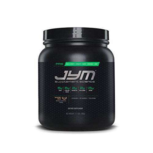 Book Cover Pre JYM Pre Workout Powder - BCAAs, Creatine HCI, Citrulline Malate, Beta-Alanine, Betaine, and More | JYM Supplement Science | Refreshing Melon Flavor, 30 Servings