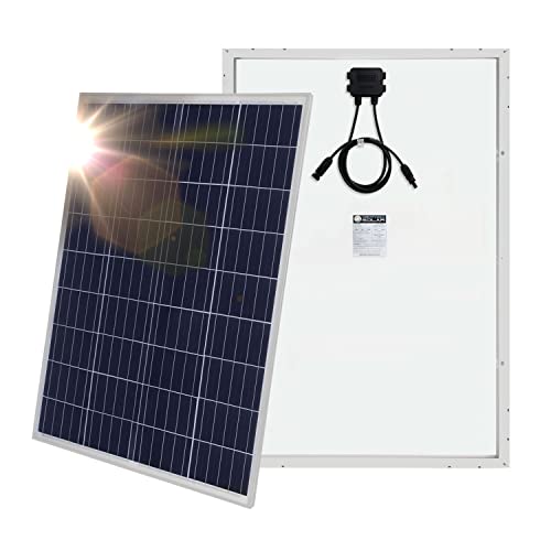 Book Cover 100 Watts 100W Solar Panel 12V - 18V Poly Off Grid Battery Charger for RV