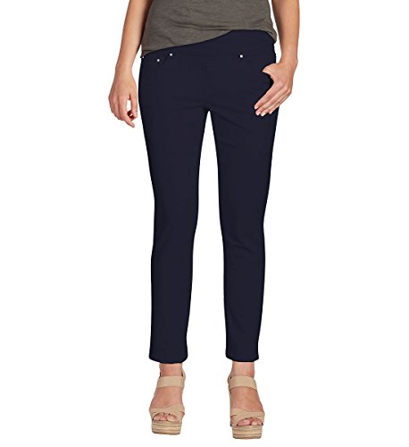 Book Cover Jag Jeans Women's Petite Amelia Pull On Slim Ankle Jean in Comfort Denim