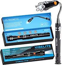 Book Cover Magnet 3 x LED Magnetic Pickup tool, Telescoping Flexible Extensible Led Flashlights,Perfect Mechianic pick-up tools gifts for men, 4 x LR44 Batteries (Included) 1Pack