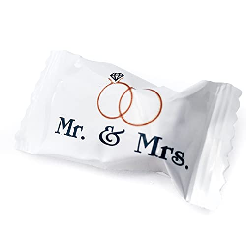 Book Cover Candy Envy Buttermints - 13 oz. Bag - Approximately 100 Individually Wrapped Mints (Mr. and Mrs.)