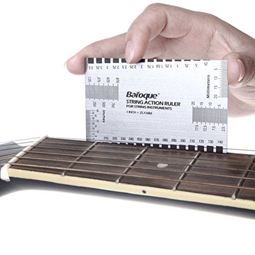 Book Cover Pixnor String Action Ruler Gauge Tool for Guitar Bass