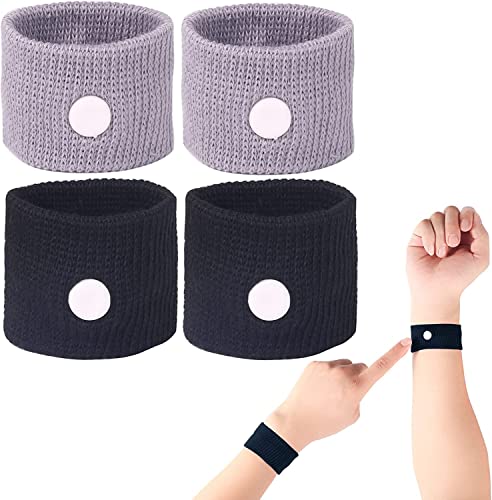 Book Cover LYJEE Nausea Wristbands, Motion Sickness Band for Pregnancy, Acupressure Wristband for Nausea or Morning Sickness