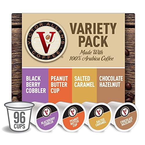 Book Cover Victor Allen's Coffee Sweet and Salty Variety Pack, Medium Roast, 96 Count, Single Serve Coffee Pods for Keurig K-Cup Brewers