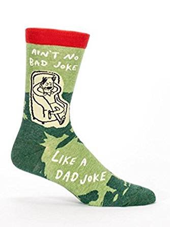 Book Cover Ain't No Bad Joke Like a Dad Joke Humorous Men's Crew Socks