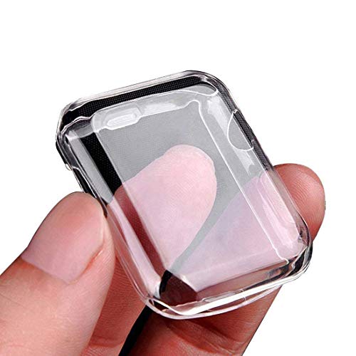 Book Cover Julk Series 1 42mm Case for Apple Watch Screen Protector, iWatch Overall Protective Case TPU HD Clear Ultra-Thin Cover for Apple Watch Series 1 (42mm)