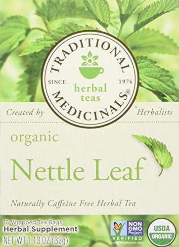 Book Cover TRADITIONAL MEDICINALS Organic Nettle Leaf, 16 Tea Bags (Pack of 2)