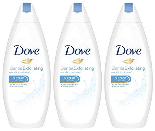 Book Cover Dove Gentle Exfoliating Body Wash with Nutrium Moisture 16.9 Ounce, Pack of 3