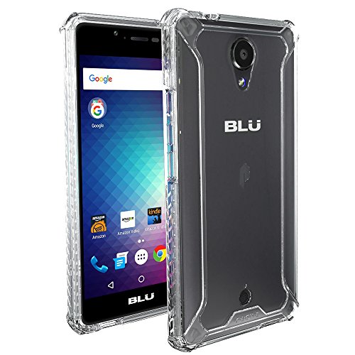 Book Cover BLU R1 HD Case, POETIC Affinity Series Premium Thin/No Bulk/Slim fit/Clear/Dual Material Protective Bumper Case for BLU R1 HD (2016) Clear/Clear