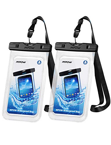 Book Cover Mpow 097 Universal Waterproof Case, IPX8 Waterproof Phone Pouch Dry Bag Compatible for iPhone Xs Max/XR/X/8/8P/7/7P Galaxy up to 6.5