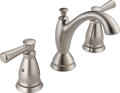 Book Cover Delta Faucet 3593-SSMPU-DST Two Handle Widespread Lavatory Faucet, Stainless,