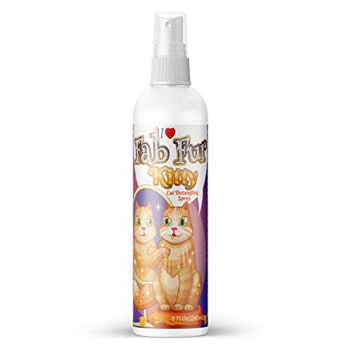 Book Cover Pet MasterMind Fab Fur Kitty Detangling Conditioning Spray 8 Oz - Best Cat Spray for Grooming and Dematting. Premium Natural Ingredients - Unscented as Kitty Prefers!