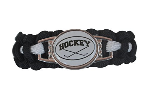 Book Cover Infinity Collection Hockey Paracord Bracelet, Hockey Jewelry, Hockey Gift- Unisex Hockey Bracelet, Gift for Hockey Players