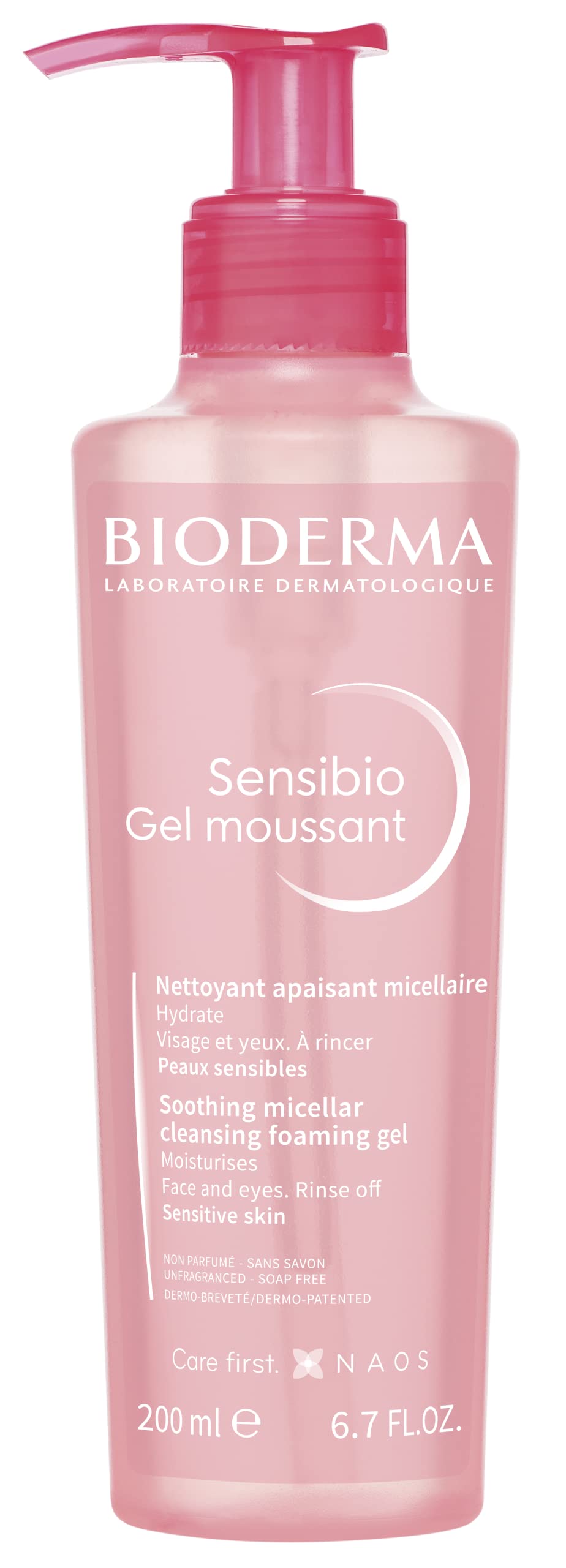Book Cover Bioderma - Sensibio Foaming Gel - Foaming Cleanser - Cleanser and Makeup Remover - Facial Foaming Cleanser for Sensitive Skin 6.76 Fl Oz (Pack of 1)