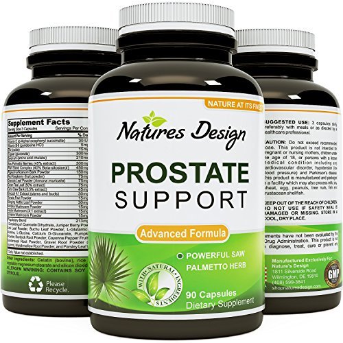 Book Cover All Natural Prostate Support Health Supplement Pure Extract Pills Best Formula Saw Palmetto Extract Capsules Plant Sterol Complex - Urinary System Boost Vitamins Hair Growth for Men by Natural Vore