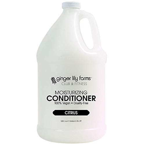 Book Cover Ginger Lily Farms Club & Fitness Citrus Moisturizing Conditioner, 100% Vegan, Paraben, Sulfate, Phosphate, Gluten and Cruelty-Free, 1 Gallon