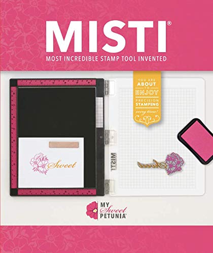 Book Cover Misti Stamp Tool Original Size Stamp Positioner (2020 Version); Includes Bar Magnet and Foam Pad; The Most Incredible Stamp Tool Invented