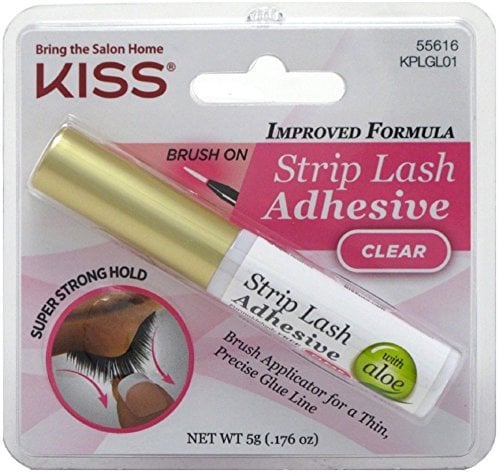 Book Cover KISS Strip Eyelash Adhesive, Clear 0.21 oz