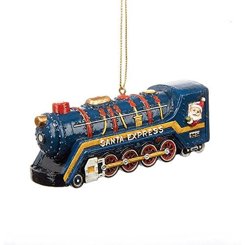 Book Cover Kurt Adler Santa Express Train Resin Ornament