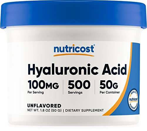 Book Cover Nutricost Hyaluronic Acid Powder 50 Grams