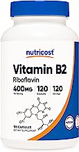 Book Cover Nutricost Vitamin B2 (Riboflavin) 400mg, 120 Capsules - Gluten Free, Non-GMO