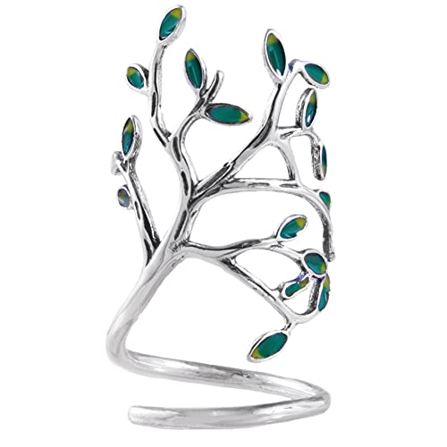 Book Cover Helen de Lete Innovative The Tree Of Life Sterling Silver Open Ring