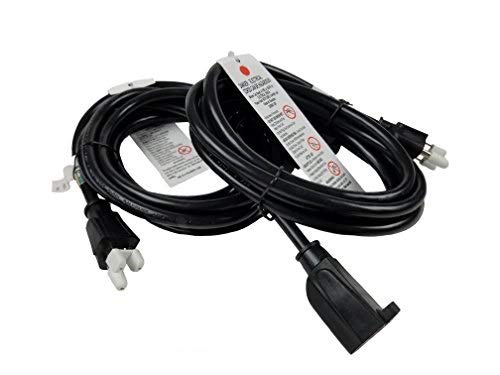 Book Cover Barium Electric | 10 Ft Extension Cord 2-Pack Black 10 foot | 16 AWG | 1625 Watt | 13 Amp | 120 Volt - Electronics, Appliances, Power Tools - 3 prong, 16 gauge, w/ ground, 110-125V