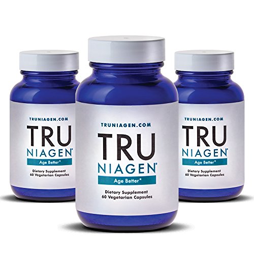 Book Cover TRU NIAGEN Nicotinamide Riboside - Patented NAD Booster for Cellular Repair & Energy, Vitamin B3 Niacin NMN, 150mg Vegetarian Capsules, 300mg Per Serving, 30 Day Bottle - (Pack of 3)