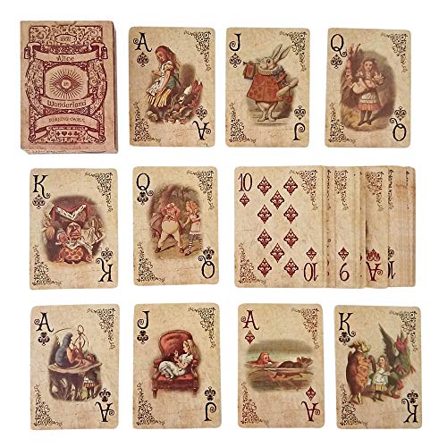 Book Cover ASVP ShopÂ® Alice In Wonderland Playing Cards Party Props Decoration Theme Full Set