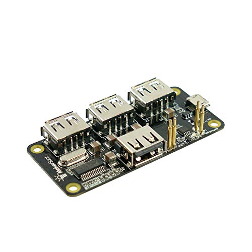 Book Cover MakerSpot 4-Port Stackable USB Hub HAT for Raspberry Pi Zero V1.3 (with Camera Connector) and Pi Zero W (with Bluetooth & WiFi)
