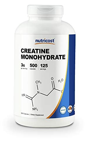 Book Cover Nutricost Creatine Monohydrate 750mg, 500 Capsules