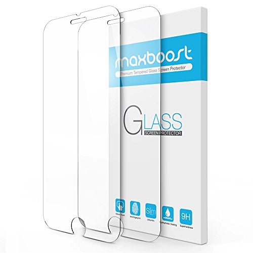 Book Cover Maxboost iPhone SE 2020 2nd Gen Screen Protector Tempered Glass Screen Protector for iPhone SE 2020 2nd Generation iPhone 8 iPhone 7 iPhone 6S iPhone 6