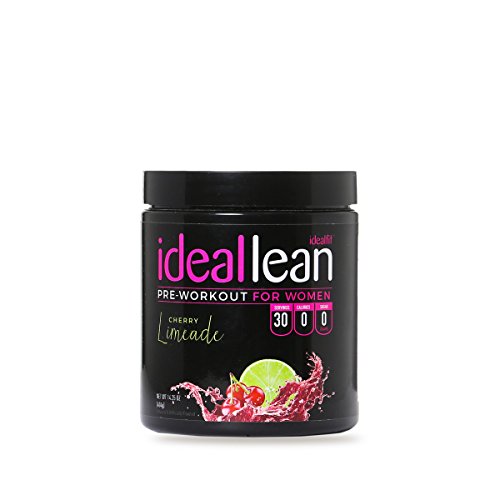 Book Cover IdealLean, Best Pre Workout for Women - Energy Boost, Increase Training Intensity, Mental Focus, & Results, Beta-Alanine, Low Calorie & Healthy, 30 - Servings (Cherry Limeade)