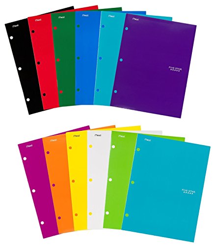 Book Cover Five Star Pocket Folders, 4-Pocket, 12-1/2