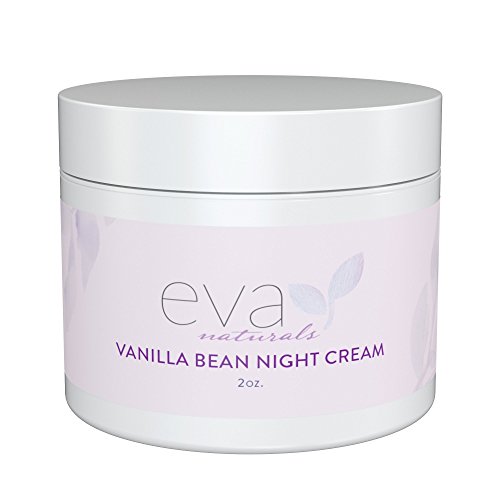Book Cover Eva Naturals Vanilla Bean Night Cream by Eva Naturals (60ML) - With Vitamin E and Green Tea