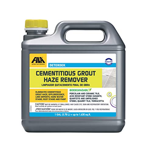 Book Cover FILA Surface Care Solutions DETERDEK Cementitious Grout Haze Remover, 1 GAL