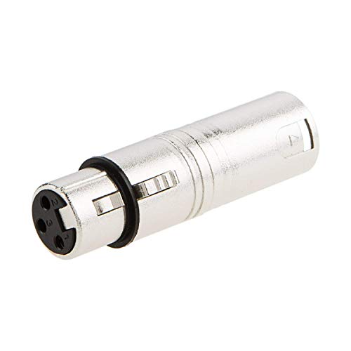 Book Cover CableCreation XLR 3 Pin Female to XLR 3 Pin Male Adaptor, Silver
