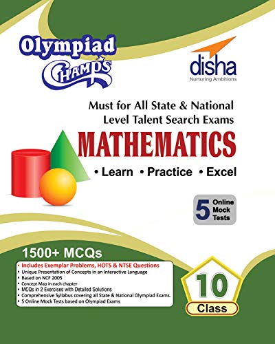 Book Cover Olympiad Champs mathematics class-10 with 5 mock Online Olympiad tests
