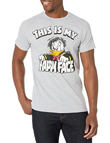 Book Cover Donald Duck Angry Grumpy This Is My Happy Face T-shirt