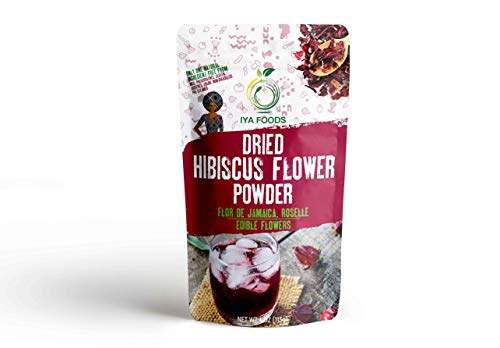 Book Cover GlutenFree Hibiscus Flower Powder 4 Ounces, Kosher Certified (Hibiscus Sabdariffa Flower Powder,Dry Roselle Powder) Non GMO, No Preservative