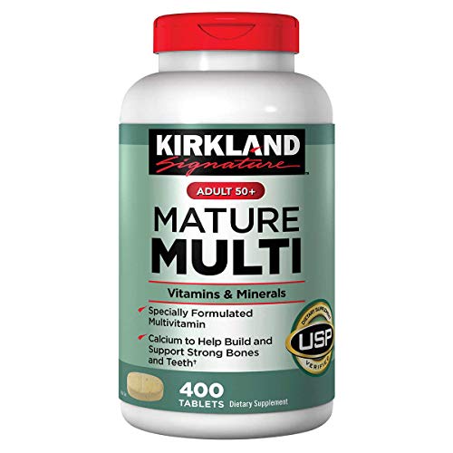 Book Cover Kirkland Signature Adults, 50 plus Mature Multi Vitamins & Minerals, 800-Count Tablets