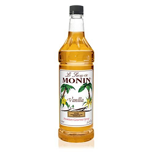 Book Cover Monin - Vanilla Syrup, Versatile Flavor, Great for Coffee, Shakes, and Cocktails, Gluten-Free, Vegan, Non-GMO (33.8 Fl Oz (Pack of 1))