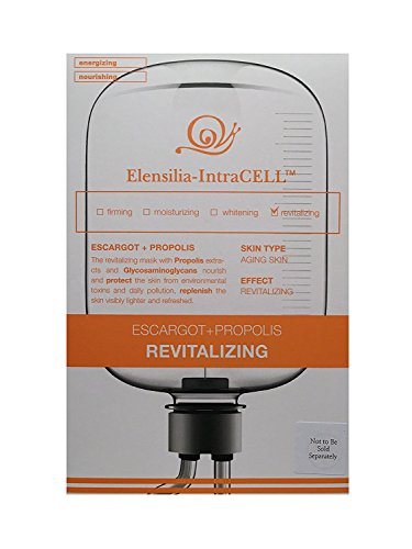 Book Cover Revtailzing Escargot (Snail) & Propolis (Vitamin) Sheet Mask by Elensilia-Intracell - for ANTI AGING / REVITALIZING / SKIN REGENERATION / BRIGHTENING - PACK of 10 Sheet Masks