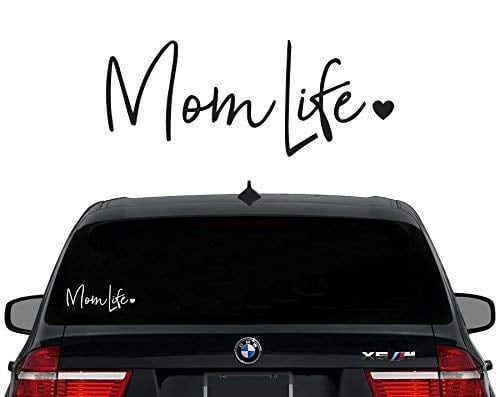 Book Cover CCI Mom Life Decal Vinyl Sticker|Cars Trucks Vans Walls Laptop| White |7.5 in|CCI476