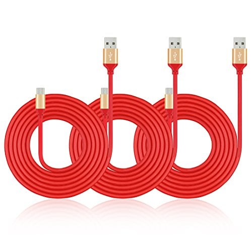 Book Cover USB C Charging Cable 6Ft, MIVINE 3Pack Flexible Wires Type C to A Fast Charge Cable for Samsung Galaxy S20 Ultra S10 S9 S8 Note 10 9 8 Google Pixel XL LG G8 G7 V50 V40 Moto OnePlus BLU