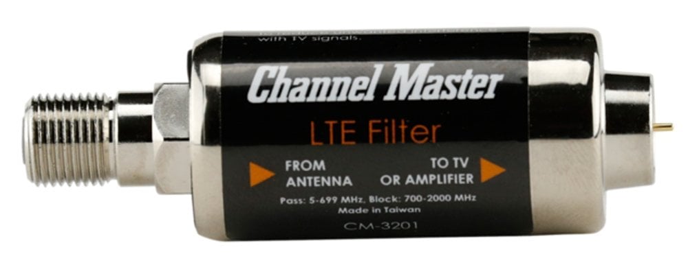 Book Cover Channel Master CM-3201 LTE Filter - Optimized for new 2023 LTE, and 5G, Standards in the US. - Blocks LTE and 5G signals that interfere with TV antenna reception.