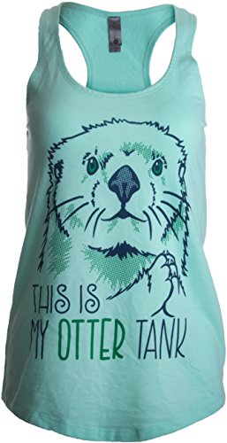 Book Cover This is My Otter Tank | Cute Otter Lover Top, Women's Racerback Workout Tank