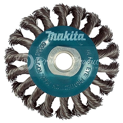 Book Cover Makita 1 Piece - 4 Inch Knotted Twist Wire Wheel Brush For Grinders - Heavy-Duty Conditioning For Metal - 4