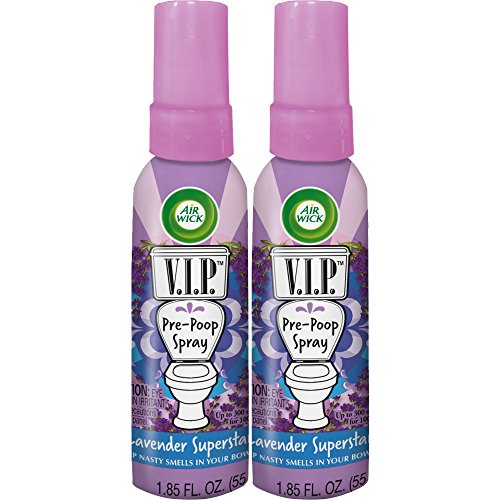 Book Cover Air Wick V.I.P. Pre-Poop Spray, Lavender Superstar, 2ct (2X1.85oz)
